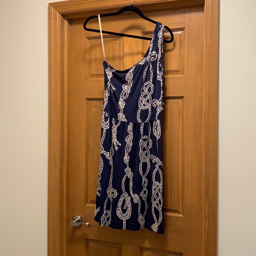 Lilly Pulitzer one shoulder rope dress